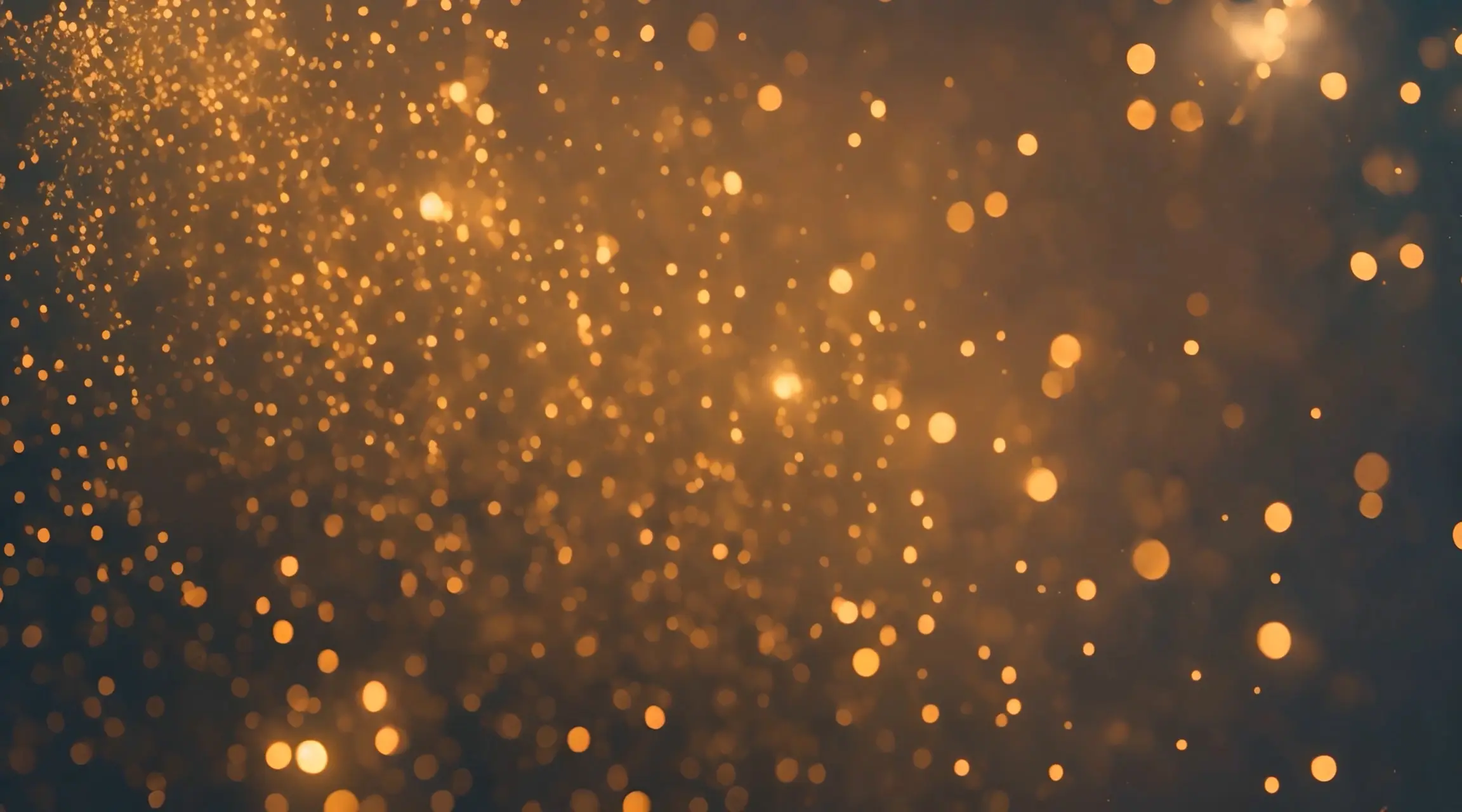 Glowing Golden Particles Light Abstract Video